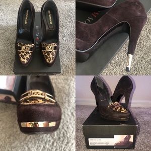 🆕 BRUNO MAGLI Suede & Calf Hair Gold Tips